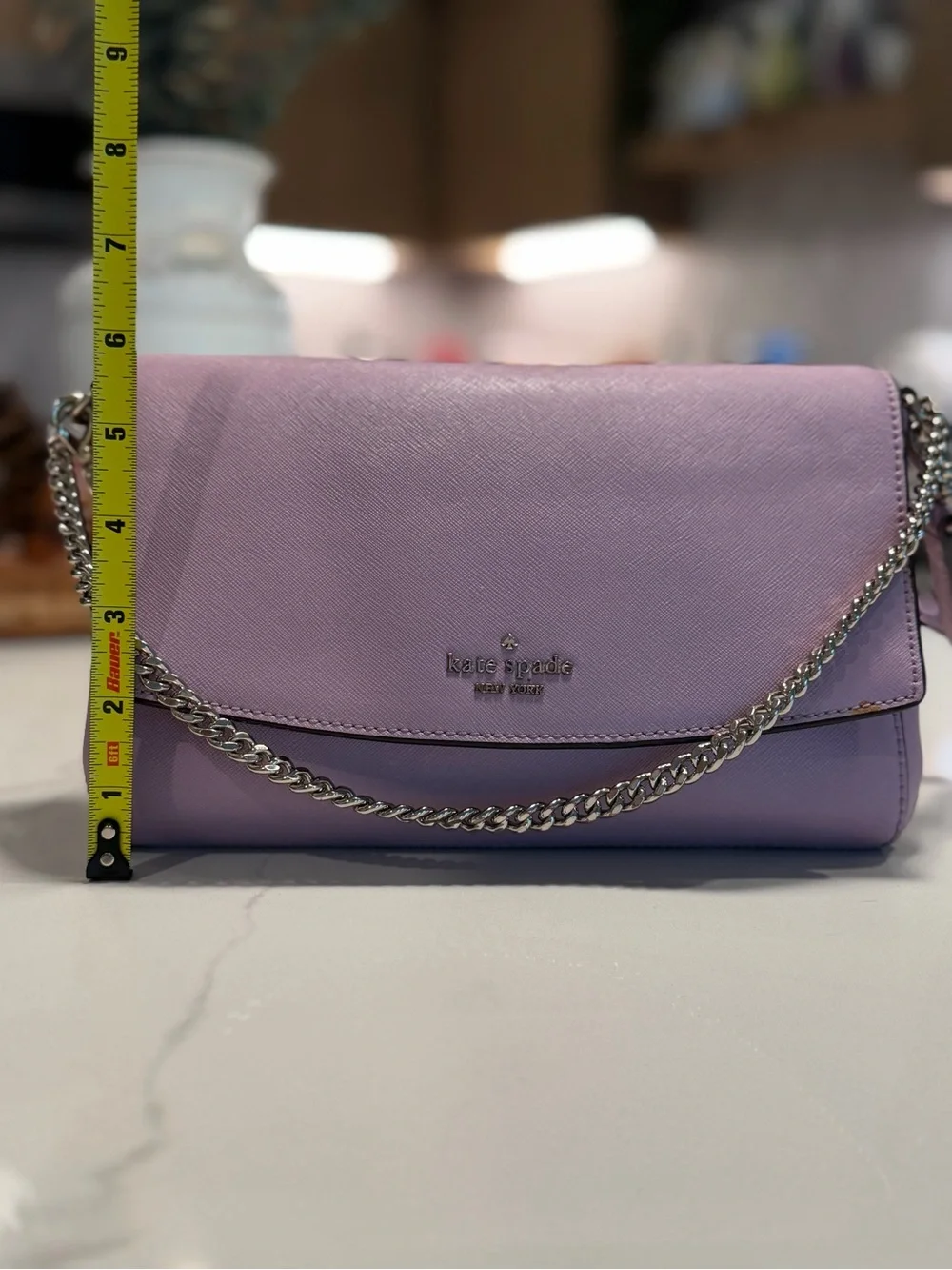 kate spade Lavender Leather Chain Shoulder Crossbody